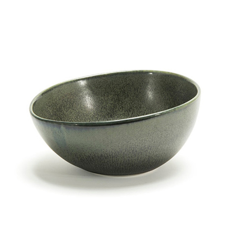 FOH DBO142DGP23 10 Oz. Sage Round Porcelain Kiln Bowl