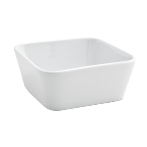 FOH DBO082WHP23 12 Oz. Square Porcelain Mod Bowl