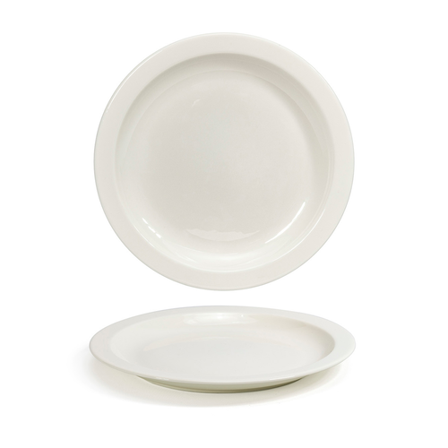 FOH DDP097BEP22 9" Dia. Deep Round Porcelain Catalyst Plate
