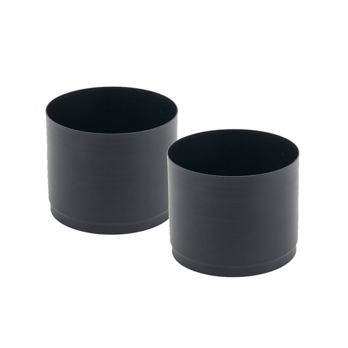 FOH BRI012BKI28 4" W Black Metal Round B Buffet Building Blocks Display Riser