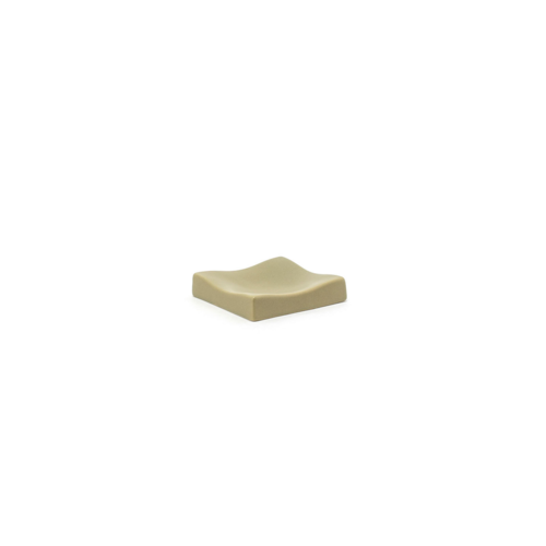 FOH RSD025BEC23 4" W Square Stone Dune Soap Dish