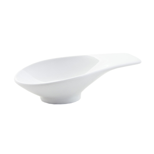 FOH ASA010WHP23 2 Oz. Rectangular Porcelain Sampler Bowl