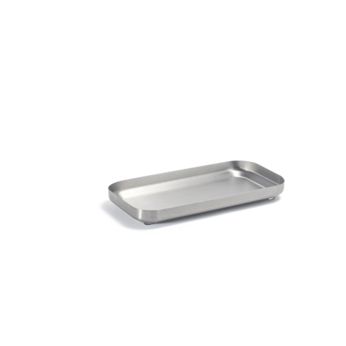 FOH RTR030BSS22 4.25" W Rectangular Brushed Stainless Steel Amenity Tray