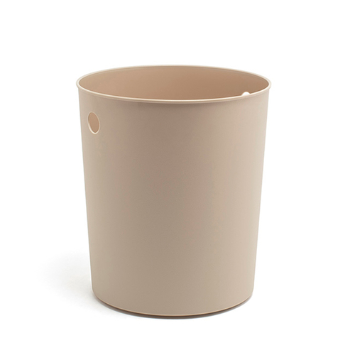 FOH RWL007GYT23 7.5" Dia. x 8.25" H Beige Polypropylene Round Full Cylinder Liner for RWA024