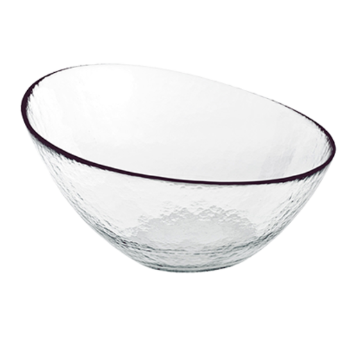 FOH DBO051CLG20 108 Oz. Clear Glass Round Kaleidoscope Bowl