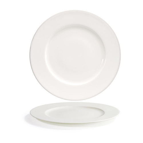 FOH DDP082BEP22 10.63" Dia. Round Porcelain Rimmed Catalyst Plate