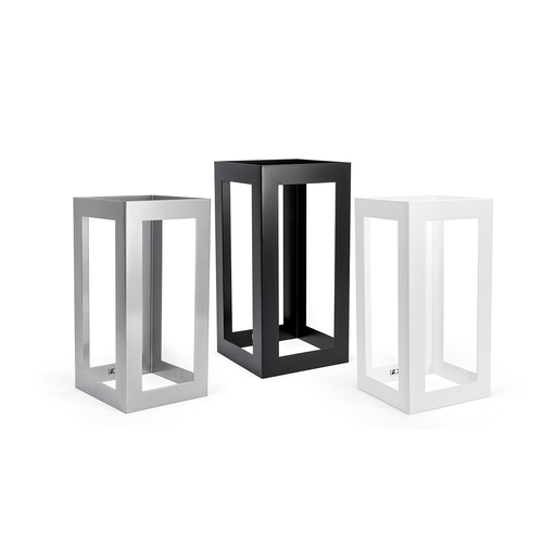 FOH BRI014BCI28 6.25" W Silver Metal Silver B Buffet Building Blocks Display Riser Set