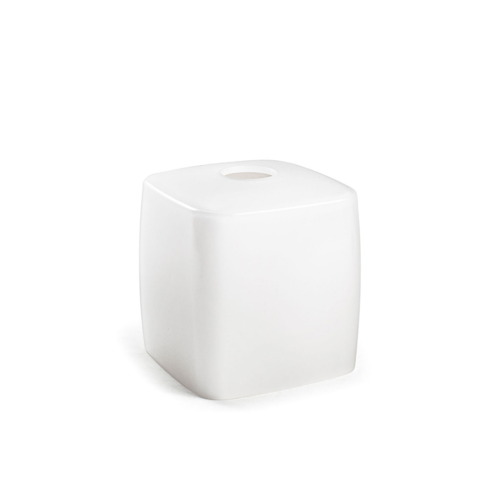 FOH RTB035FRT21 5.5" W White Composite Square Tissue Cover