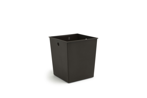 FOH RWL008EST23 8.25" x 9" H Brown Polypropylene Square Full Cube Liner for RWA004RUW20 and RWA007PWW20