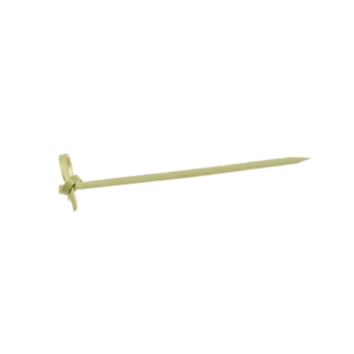 FOH AST012NAB83 3.5" W Natural Bamboo Servewise Disposable Knotted Picks