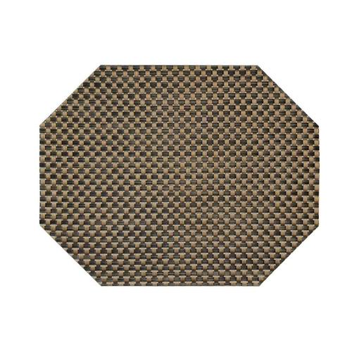 FOH XPM055COV83 11" W Copper Vinyl Rectangle Metroweave Placemat