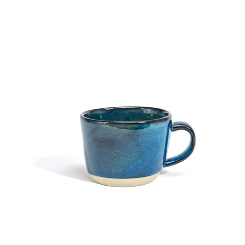 FOH DCS069BLP23 3 Oz. Porcelain Stackable Indigo Artefact Cup