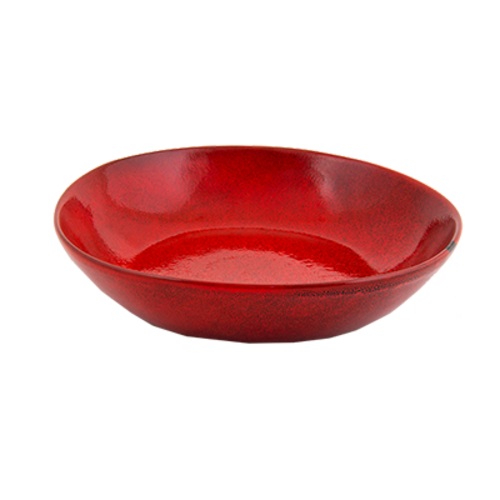 FOH DBO144RDP22 34 Oz. Chili Round Porcelain Kiln Bowl
