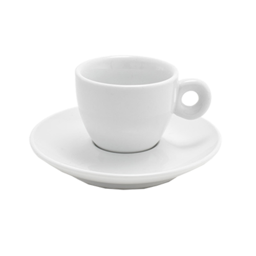 FOH DCS015WHP23 2 Oz. Round Porcelain Non-Stackable Milano Cup