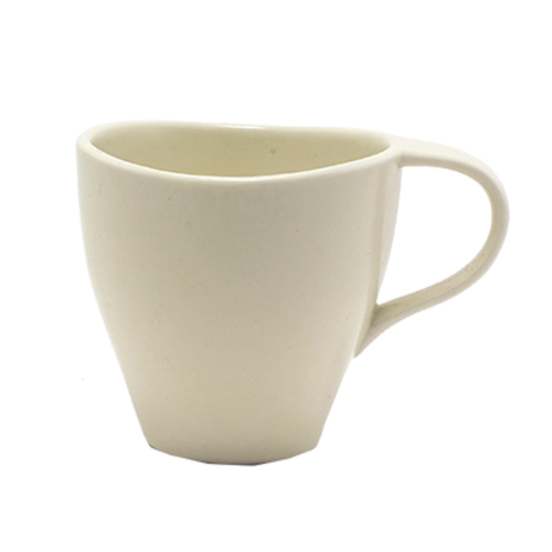 FOH DCS054BEP23 8 Oz. Porcelain Non-Stackable Scallop Tides Cup