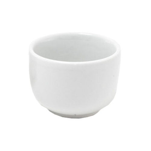 FOH ASC009WHP23 2 Oz. Round Porcelain Mini Cup and Ramekin