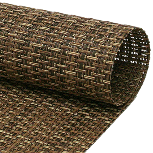 FOH XPM022BEV83 16" W Beige Vinyl Rectangle Metroweave Placemat