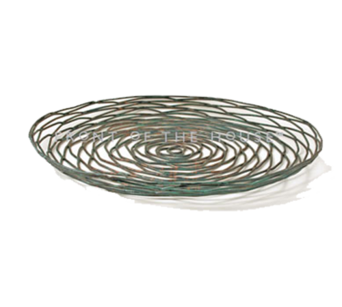 FOH BPT029PTI22 12" W Round Iron Wireware Plate