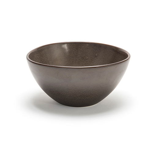 FOH DBO154ESP21 42 Oz. Mocha Round Porcelain Kiln Bowl