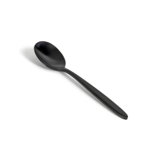 FOH FTS008BKS23 5.75" L Matte Black Stainless Steel Parker Tea Spoon