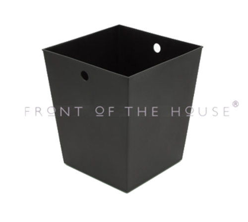 FOH RWL003EST23 9.25" W x 9.25" D x 10.75"H Brown Polypropylene Square Flared Liner