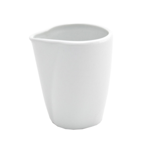 FOH TCS004WHP23 6 Oz. White Porcelain Round Mod Creamer
