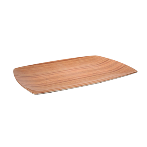 FOH SPT042BBB22 16" W Rectangular Bamboo Platewise Plate