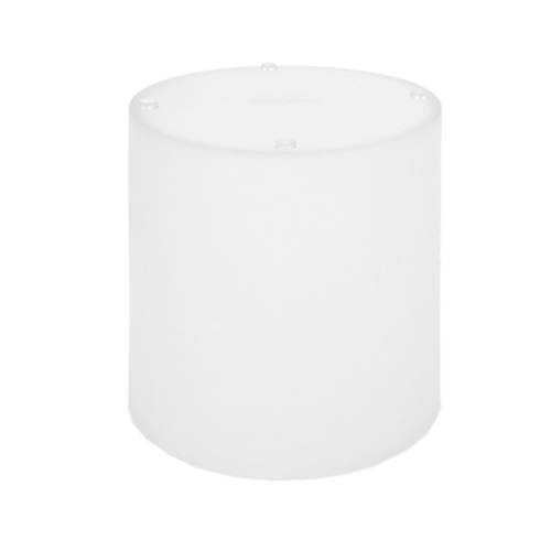 FOH RWA011FRR10 8" W White Plastic Round Nassau Cylinder Riser