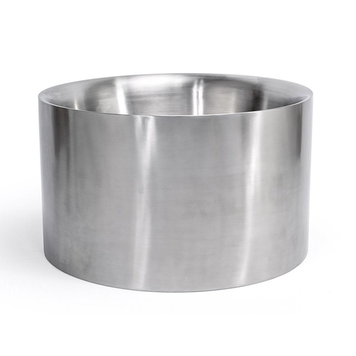 FOH SIB001BSS28 530 Oz. Silver Brushed Stainless Steel Round Soho Beverage Tub