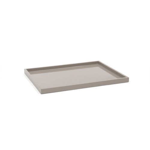 FOH RRT026BEW21 16.75" W x 13" D x 0.75" H Beige Composite Rectangular Tray