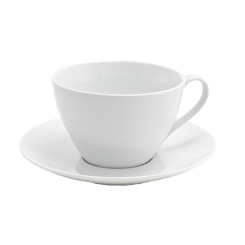 FOH DCS033WHP23 14 Oz. Round Porcelain Non-Stackable Seattle Cup