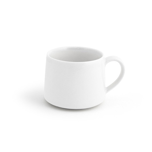 FOH DCS046WHP23 10 Oz. White Porcelain Non-Stackable Kiln Cup