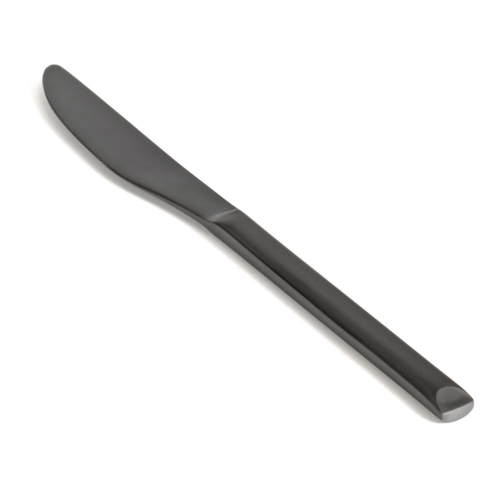 FOH FDK007BKS23 9" W Black Stainless Steel Jasper Dinner Knife