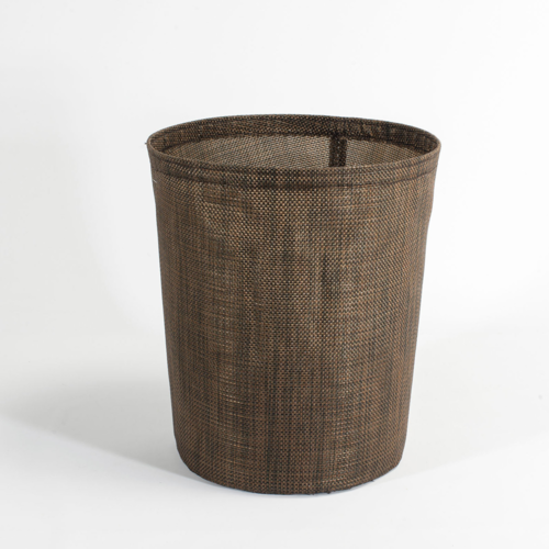 FOH RWA032COV21 6.75 Qt. Copper Plastic Cylinder Vinyl Waste Can