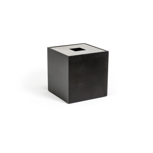 FOH RTB015BKW11 5.5" W Black Wood Square Tissue Cover