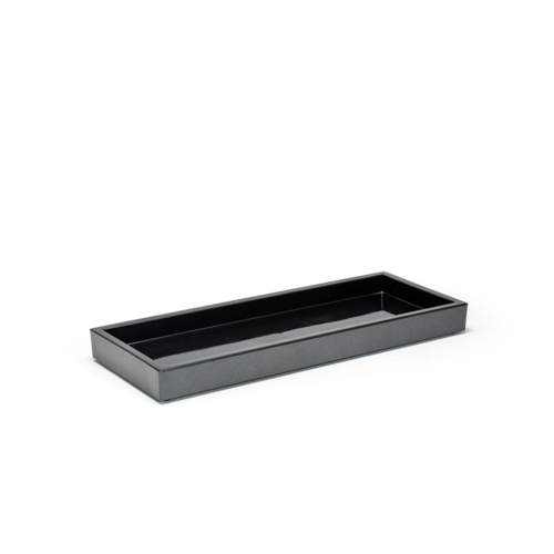 FOH RTR012BKT12 4.5" W Onyx Rectangular Composite Amenity Tray
