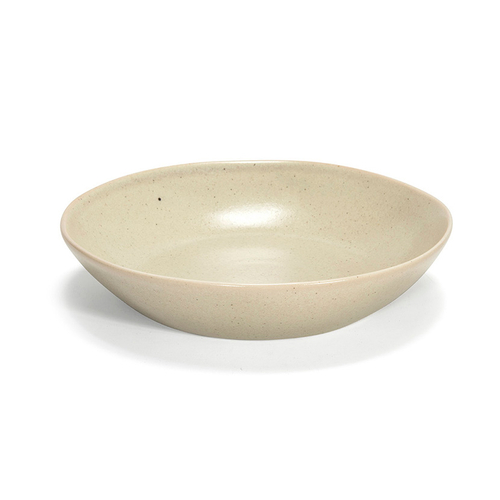 FOH DBO144MUP22 34 Oz. Mushroom Round Porcelain Kiln Bowl
