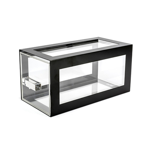 FOH BHO123BKI20 6.25" W x 13" D Matte Black Acrylic Self-Service Twist Risers Set