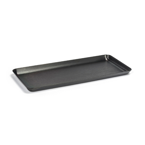 FOH RTR037BKS22 10" W Rectangular Stainless Steel Tokyo Tray