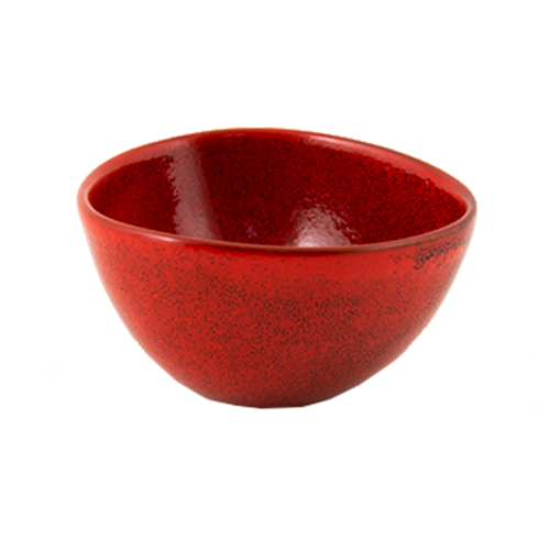 FOH DBO141RDP23 7 Oz. Chili Round Porcelain Kiln Bowl