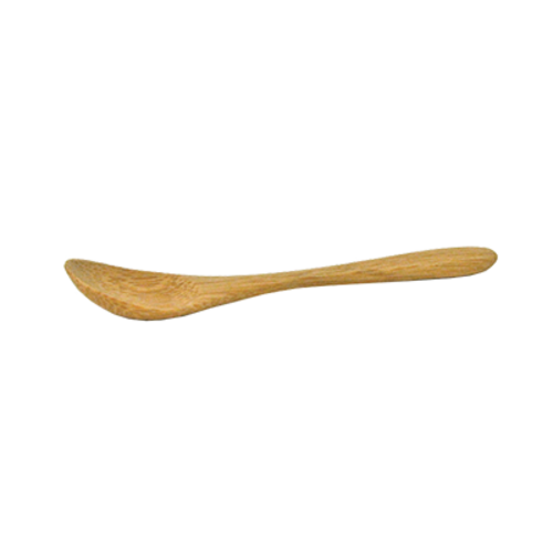 FOH BUT017BBB94 3.5" L Bamboo Servewise Re-Usable Condiment Spoon