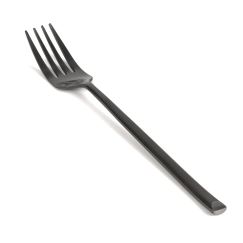 FOH FDF007BKS23 8.25" L Matte Black Stainless Steel Jasper Dinner Fork