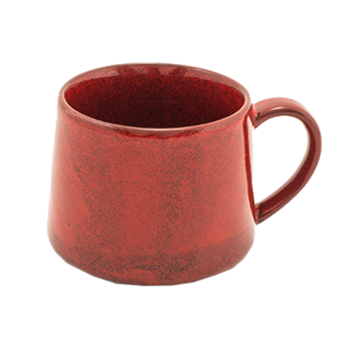 FOH DCS046RDP23 10 Oz. Porcelain Non-Stackable Chili Kiln Cup