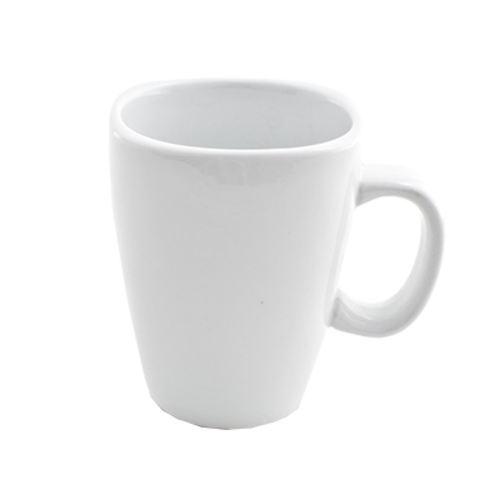 FOH DMU009WHP23 11 Oz. Porcelain Round Mod Mug