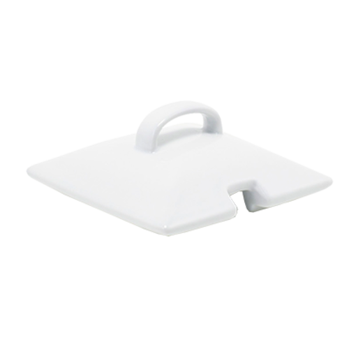 FOH DBO100WHP23 3.5" W x 1.5" H Porcelain Large Notched Mod Pot Only