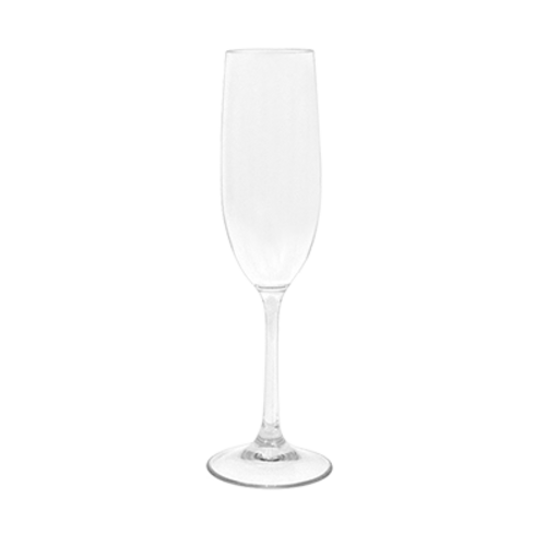 FOH ACH002CLT23 9 Oz. Clear Plastic Round Drinkwise Champagne Glass