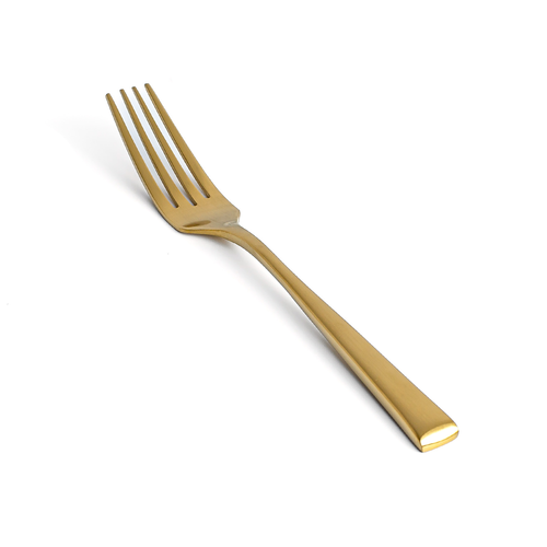FOH FDF006GOS23 8" Matte Brass Parker Dinner Fork