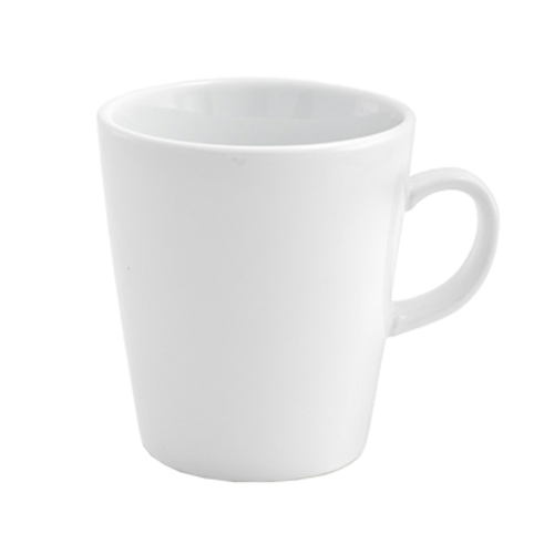 FOH DMU010WHP23 14 Oz. White Porcelain Round Soho Mug