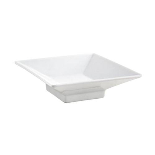 FOH DSD032WHP22 4 Oz. Square Porcelain Kyoto Dish