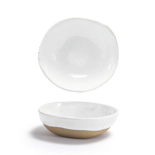 FOH DBO164WHP23 11 Oz. White Round Porcelain Artefact Bowl